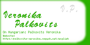 veronika palkovits business card